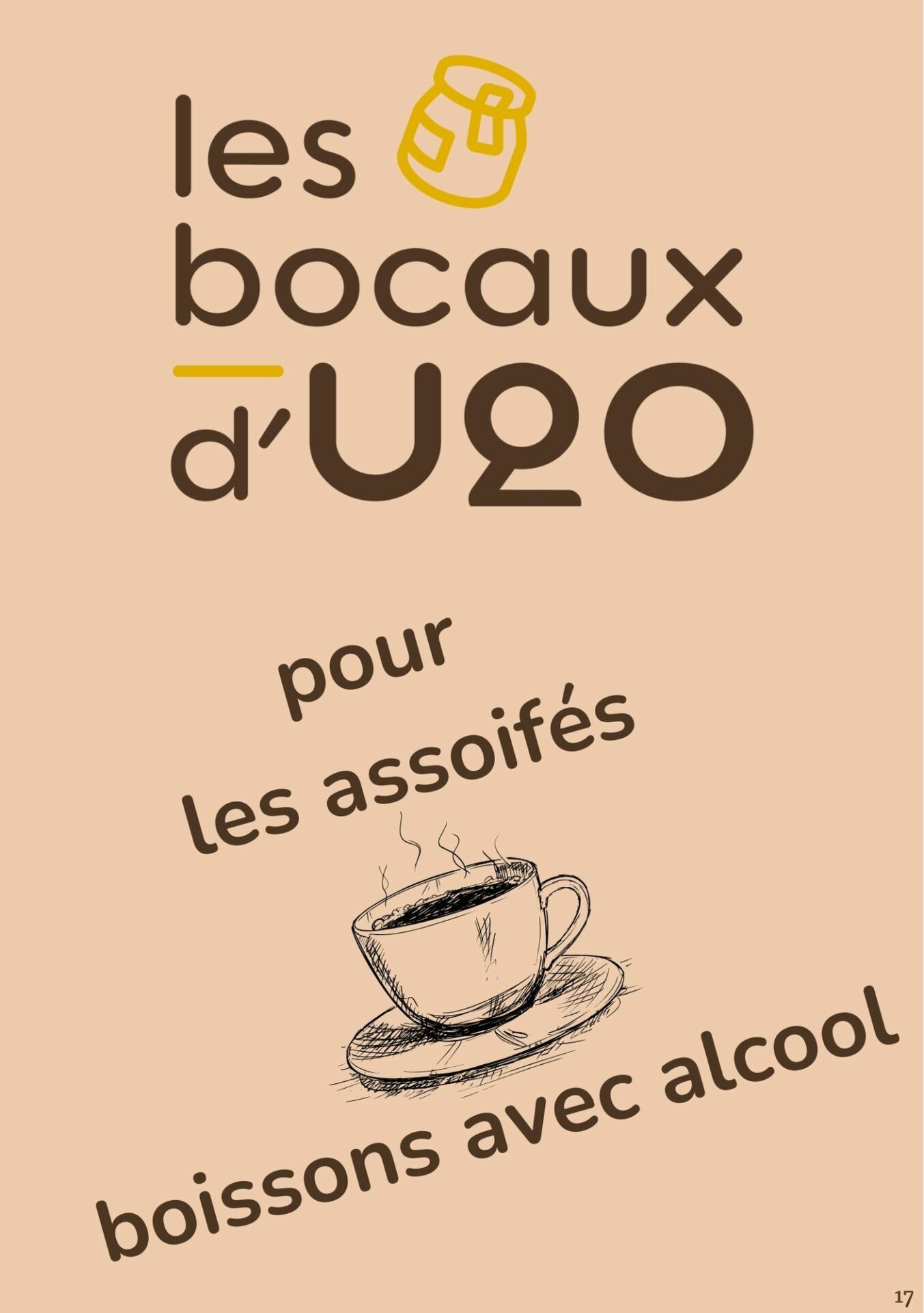 Carte des Bocaux d'Ugo - Pour les assoifés