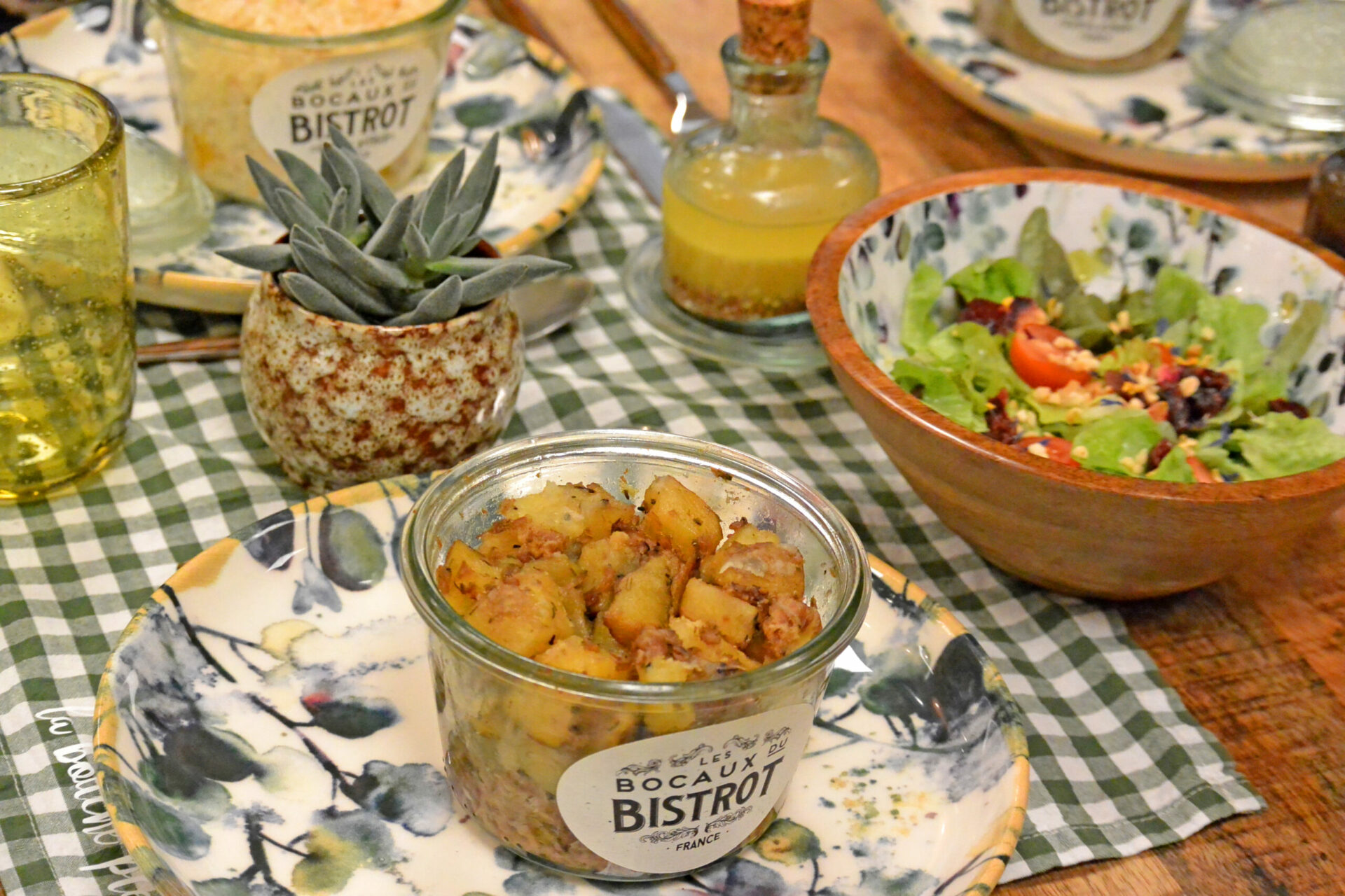 carrés de pomme de terre