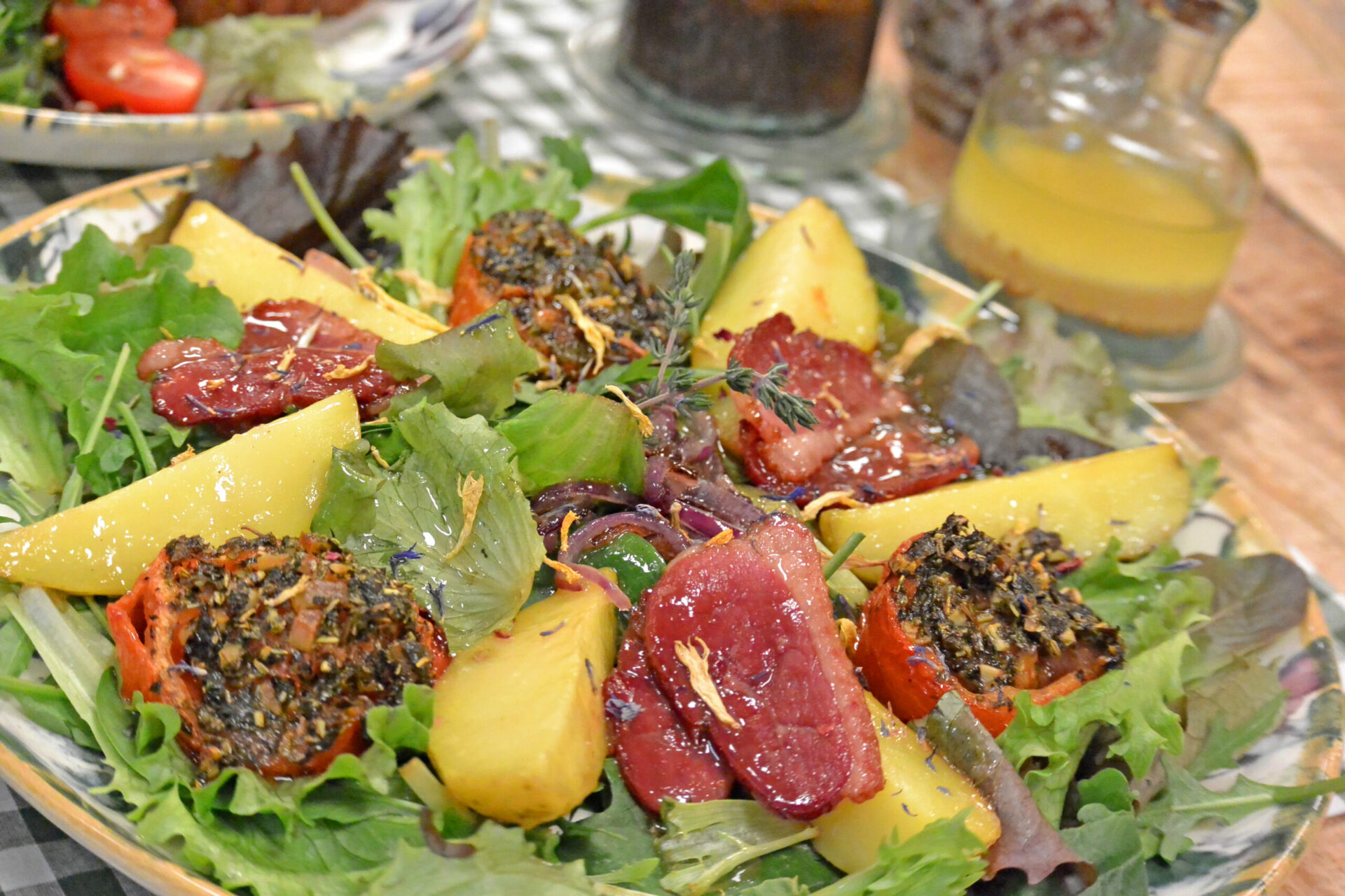 une salade composée